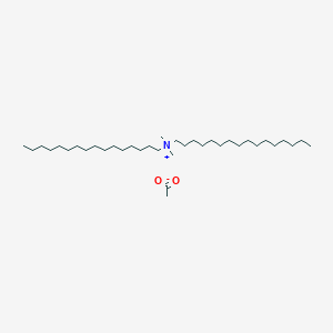 molecular formula C36H75NO2 B1248755 Dihexadecyldimethylammonium acetate CAS No. 71326-37-9