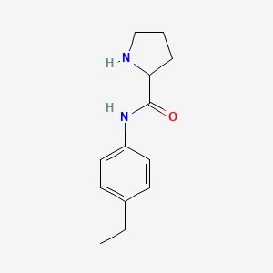 molecular formula C13H18N2O B12487711 N-(4-Ethylphenyl)pyrrolidine-2-carboxamide 