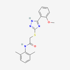 molecular formula C19H20N4O2S B12487724 N-(2,6-dimethylphenyl)-2-{[5-(2-methoxyphenyl)-4H-1,2,4-triazol-3-yl]sulfanyl}acetamide 