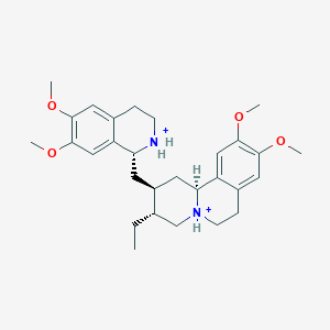 molecular formula C29H42N2O4+2 B1248774 Emetine dication 