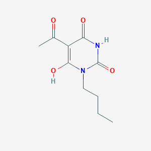 molecular formula C10H14N2O4 B12487769 5-acetyl-1-butyl-6-hydroxypyrimidine-2,4(1H,3H)-dione 