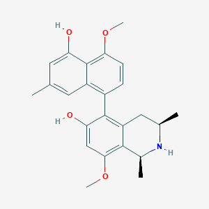 molecular formula C24H27NO4 B1248780 Ancistrolikokine B CAS No. 297749-37-2