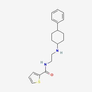 molecular formula C19H24N2OS B12487847 N-{2-[(4-phenylcyclohexyl)amino]ethyl}thiophene-2-carboxamide 