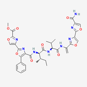 molecular formula C35H36N8O10 B1248788 Mechercharmycin B 