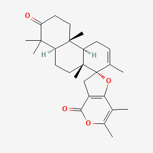 molecular formula C27H36O4 B1248789 Brevione B 