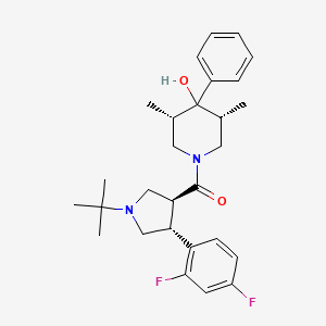 molecular formula C28H36F2N2O2 B1248790 PF-00446687 CAS No. 862281-92-3