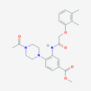 molecular formula C24H29N3O5 B12487981 Methyl 4-(4-acetylpiperazin-1-yl)-3-{[(2,3-dimethylphenoxy)acetyl]amino}benzoate 