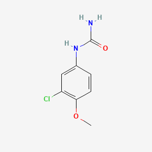 molecular formula C8H9ClN2O2 B12488035 (3-Chloro-4-methoxyphenyl)urea CAS No. 25277-05-8