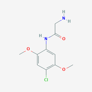 molecular formula C10H13ClN2O3 B12488102 N-(4-chloro-2,5-dimethoxyphenyl)glycinamide 