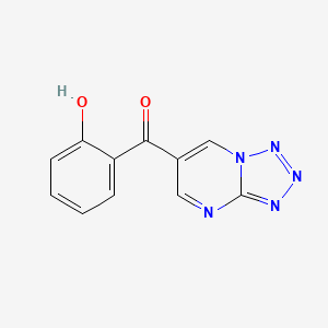 molecular formula C11H7N5O2 B12488180 (2-Hydroxyphenyl)(tetrazolo[1,5-a]pyrimidin-6-yl)methanone 