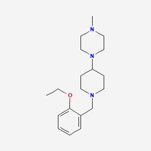 molecular formula C19H31N3O B12488223 1-[1-(2-Ethoxybenzyl)piperidin-4-yl]-4-methylpiperazine 