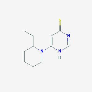 molecular formula C11H17N3S B12488251 6-(2-ethylpiperidin-1-yl)pyrimidine-4(3H)-thione 