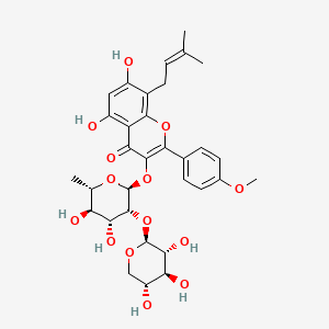 molecular formula C32H38O14 B1248853 Sagittatoside B 