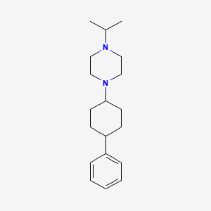 molecular formula C19H30N2 B12488684 1-(4-Phenylcyclohexyl)-4-(propan-2-yl)piperazine 