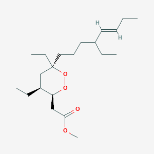 molecular formula C21H38O4 B1248871 Plakortide F 