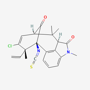 molecular formula C22H21ClN2O2S B1248874 N-Methylwelwitindolinone C isothiocyanate 
