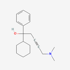 molecular formula C19H27NO B12489378 1-Cyclohexyl-5-(dimethylamino)-1-phenylpent-3-yn-1-ol CAS No. 94382-01-1
