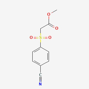 molecular formula C10H9NO4S B12489401 Methyl [(4-cyanophenyl)sulfonyl]acetate 