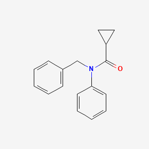 molecular formula C17H17NO B12489419 N-benzyl-N-phenylcyclopropanecarboxamide 