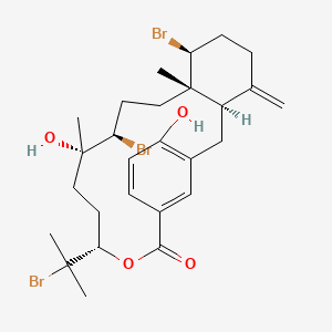 molecular formula C27H37Br3O4 B1248965 Bromophycolide D 