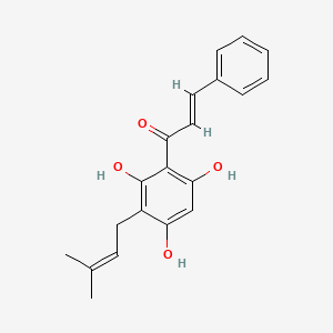 molecular formula C20H20O4 B1248971 Desmethylisoxanthohumol 