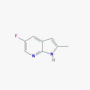 molecular formula C8H7FN2 B124899 5-Fluoro-2-methyl-1H-pyrrolo[2,3-b]pyridine CAS No. 145934-92-5
