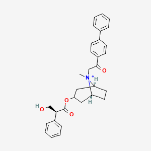 molecular formula C31H34NO4+ B1248990 Fentonium CAS No. 34786-74-8