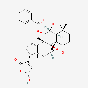 molecular formula C33H34O8 B1248993 Trichirubine B 