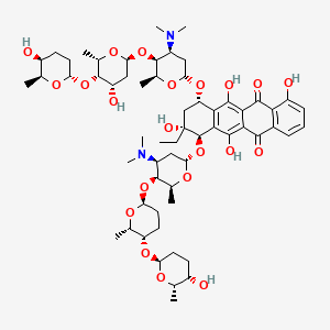 molecular formula C60H88N2O21 B1248996 Cosmomycin C 