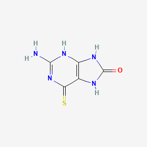 8H-Purin-8-one, 2-amino-1,6,7,9-tetrahydro-6-thioxo-