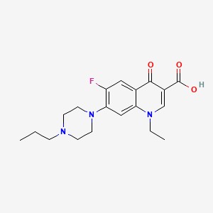 molecular formula C19H24FN3O3 B1249001 N-Propylnorfloxacin 