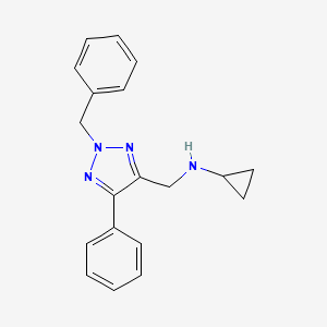molecular formula C19H20N4 B12490359 N-[(2-benzyl-5-phenyl-2H-1,2,3-triazol-4-yl)methyl]cyclopropanamine 