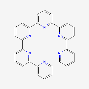 molecular formula C30H20N6 B1249043 2-pyridin-2-yl-6-[6-[6-(6-pyridin-2-ylpyridin-2-yl)pyridin-2-yl]pyridin-2-yl]pyridine 