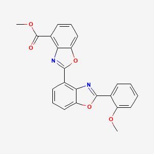 molecular formula C23H16N2O5 B1249056 Methyl 2-[2-(2-methoxyphenyl)-1,3-benzoxazol-4-yl]-1,3-benzoxazole-4-carboxylate 
