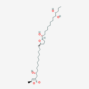molecular formula C35H64O7 B1249057 (2S)-4-[(2R)-2-hydroxy-12-[(2S,5R)-5-[(1R)-1,10,11-trihydroxytetradecyl]oxolan-2-yl]dodecyl]-2-methyl-2H-furan-5-one 