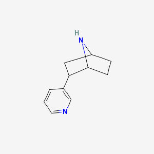 molecular formula C11H14N2 B1249060 2-(3-Pyridyl)-7-azabicyclo[2.2.1]heptane 