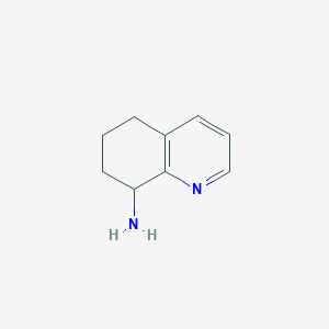 molecular formula C9H12N2 B1249066 5,6,7,8-Tetrahydroquinolin-8-amine CAS No. 298181-83-6