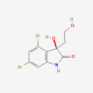 molecular formula C10H9Br2NO3 B1249073 Convolutamydine E 