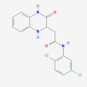 molecular formula C16H13Cl2N3O2 B12490792 N-(2,5-dichlorophenyl)-2-(3-oxo-1,2,3,4-tetrahydroquinoxalin-2-yl)acetamide 
