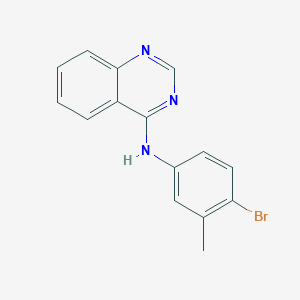 molecular formula C15H12BrN3 B12490866 N-(4-bromo-3-methylphenyl)quinazolin-4-amine 