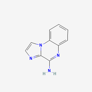 molecular formula C10H8N4 B1249087 Imidazo[1,2-a]quinoxalin-4-amine 
