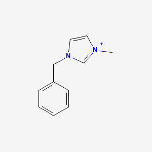 molecular formula C11H13N2+ B1249132 1-Benzyl-3-methylimidazolium CAS No. 52461-82-2