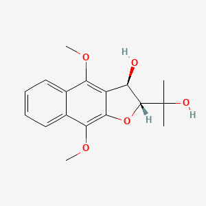 (2R,3R)-2-(2-hydroxypropan-2-yl)-4,9-dimethoxy-2,3-dihydrobenzo[f][1]benzofuran-3-ol