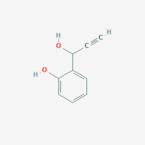 molecular formula C9H8O2 B1249145 2-(1-Hydroxy-2-propyn-1-yl)phenol 