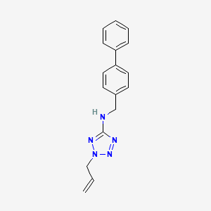 molecular formula C17H17N5 B12491584 N-(biphenyl-4-ylmethyl)-2-(prop-2-en-1-yl)-2H-tetrazol-5-amine 