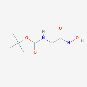molecular formula C8H16N2O4 B124916 tert-butyl N-[2-[hydroxy(methyl)amino]-2-oxoethyl]carbamate CAS No. 146540-02-5