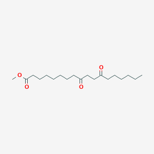molecular formula C19H34O4 B1249169 Octadecanoic acid, 9,12-dioxo-, methyl ester CAS No. 65372-08-9