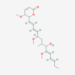 molecular formula C23H34O6 B1249189 Pterocidin 