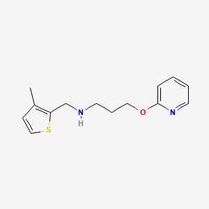 molecular formula C14H18N2OS B12491953 N-[(3-methyl-2-thienyl)methyl]-N-[3-(2-pyridinyloxy)propyl]amine 