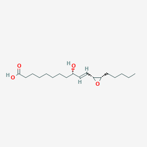 molecular formula C18H32O4 B1249202 12,13-Epoxy-9-hydroxy-10-octadecenoate 